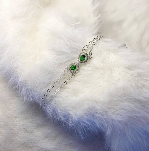 Pulseira “Infinito Esmeralda”